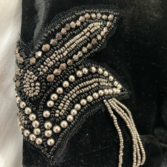 ZARA Black Velvet Bodysuit (Top) - Picture 3 of 10